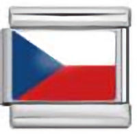 Czech Republic Flag Italian Charm