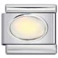 Moonstone Oval Stone Italian Charm