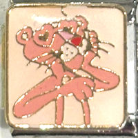 Pink Panther Italian Charm