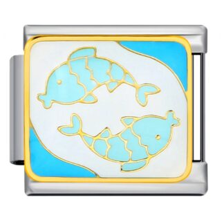 Pisces Zodiac Italian Charm 3