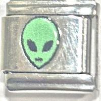 Alien Head Italian Charm