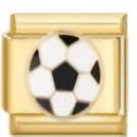 Soccer Ball Gold Italian Charm