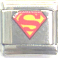 Superman Logo Italian Charm