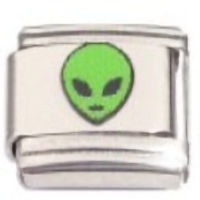 Alien Head Italian Charm