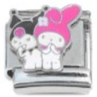 Happy & Evil Bunny Italian Charm