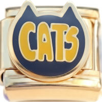 Cats Gold Italian Charm