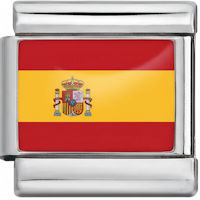 Spain Flag Italian Charm