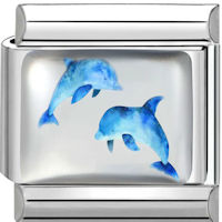Dolphins Italian Charm