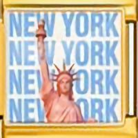 NY Statue of Liberty Gold Italian Charm