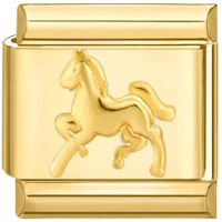 Horse Gold Italian Charm