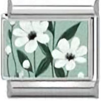 White Flowers Italian Charm