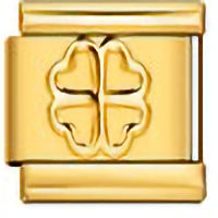 Clover Gold Italian Charm