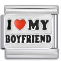I (heart) My Boyfriend Italian Charm