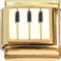 Piano Gold Italian Charm