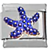 Blue Starfish Italian Charm 2