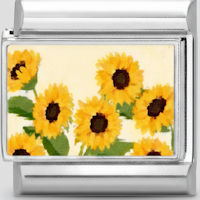 Sunflowers Italian Charm