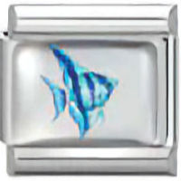Tropical Fish Blue Italian Charm