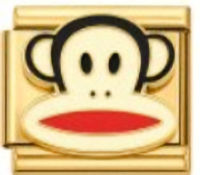 Paul Frank Monkey Gold Italian Charm