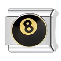 8 Ball Italian Charm