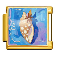 Seashell Italian Charm