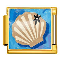 Seashell Italian Charm