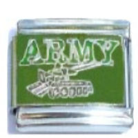 Army Italian Charm