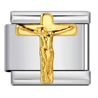 Crucifix Italian Charm