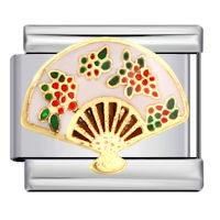 Oriental Fan Italian Charm