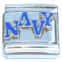 Navy Italian Charm
