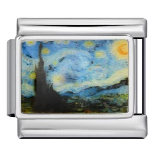 Starry Night Italian Charm