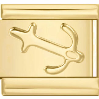 Gold Anchor Italian Charm