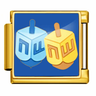 Dreidel Gold Italian Charm