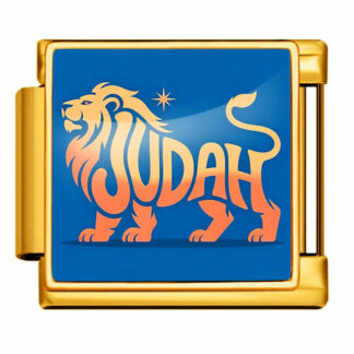 Judah Lion Gold Italian Charm