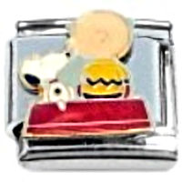 Snoopy & Charlie Brown Italian Charm