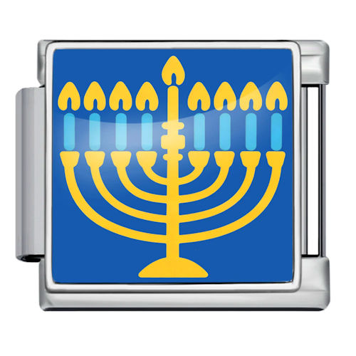 Menorah Italian Charm